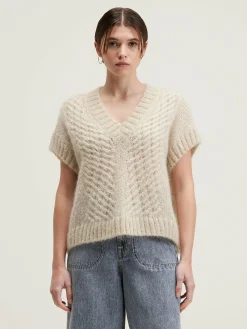 Bellerose Abevy Mouwloze Trui Sable Hot