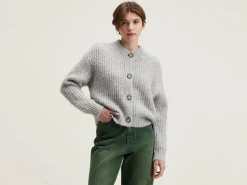 Bellerose Adyka V-hals Cardigan Light grey