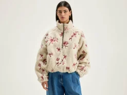 Bellerose Alixe Teddy Sweatshirt Ecru New