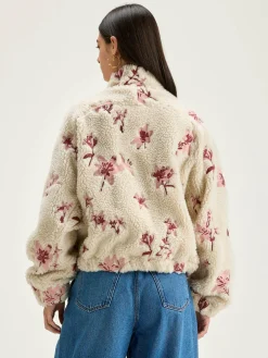 Bellerose Alixe Teddy Sweatshirt Ecru New