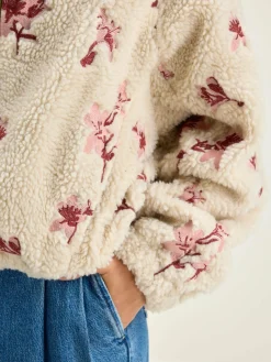 Bellerose Alixe Teddy Sweatshirt Ecru New