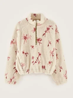 Bellerose Alixe Teddy Sweatshirt Ecru New