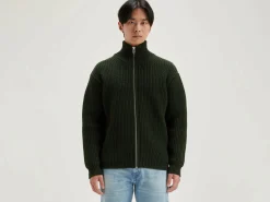 Bellerose Allip Trui Met Rits Dark olive Discount