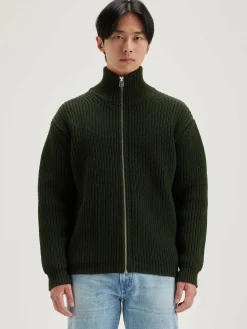 Bellerose Allip Trui Met Rits Dark olive Discount