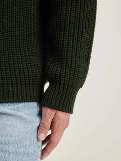 Bellerose Allip Trui Met Rits Dark olive Discount