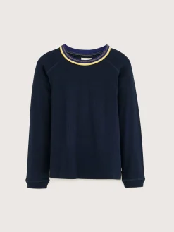 Bellerose Arkas Lange Mouwen T-shirt Navy Sale