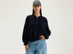 Bellerose Asedi Cardigan Met Rits Navy Online