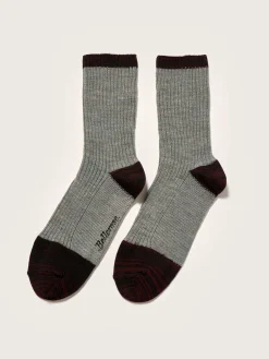 Bellerose Baudy Sokken Burgundy / Rain Outlet