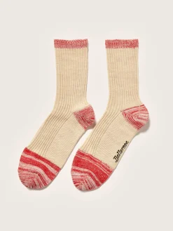 Bellerose Baudy Sokken Beige mélangé / Sanguine Online