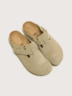 Birkenstock Boston Suede Leder Voor Vrouwen New