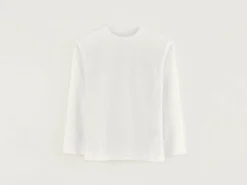 Bellerose Camo Lange Mouwen T-shirt White Discount