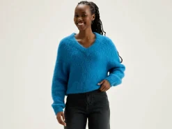 Bellerose Daruz Cropped Trui Ocean Discount