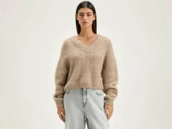 Bellerose Daruz Cropped Trui Beige mélangé