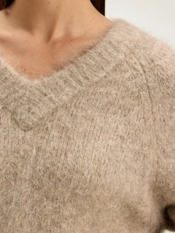 Bellerose Daruz Cropped Trui Beige mélangé