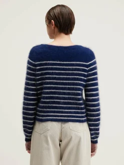 Bellerose Dato Angora-mix Trui Cream / Indigo New