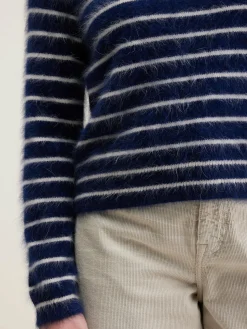 Bellerose Dato Angora-mix Trui Cream / Indigo New