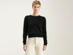 Bellerose Datti Angora-mix Trui Off black Clearance
