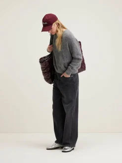 Bellerose Datus Angora-mix Trui Mid grey Discount