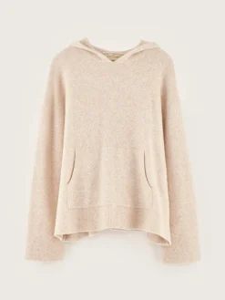 Bellerose Dera Gebreide Hoodie Cream Discount