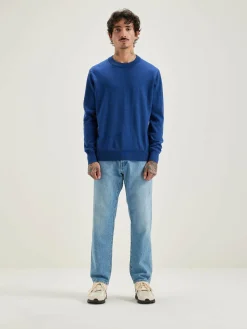 Bellerose Dilliv Ronde Hals Trui Blue mix Sale