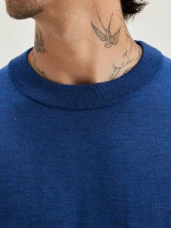 Bellerose Dilliv Ronde Hals Trui Blue mix Sale