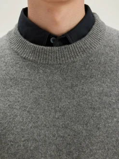 Bellerose Donoon Ronde Hals Trui Mid grey Outlet