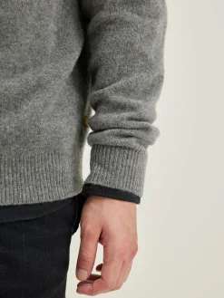 Bellerose Donoon Ronde Hals Trui Mid grey Outlet