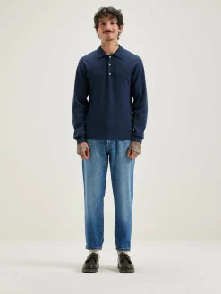 Bellerose Dynol Polo-style Trui Night shadow Online