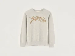 Bellerose Fago Ronde Hals Sweatshirt Heather grey Sale