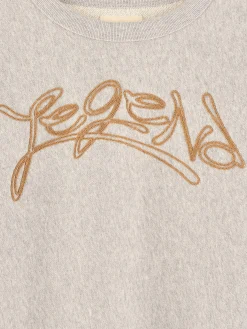 Bellerose Fago Ronde Hals Sweatshirt Heather grey Sale