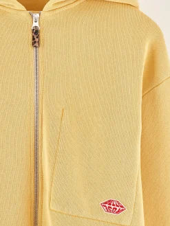 Bellerose Farino Hoodie Met Ritssluiting Cornflakes Clearance