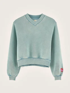 Bellerose Febie V-hals Sweatshirt Hydro Sale