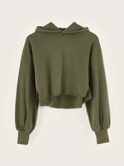 Bellerose Felico Cropped Hoodie Moss Clearance