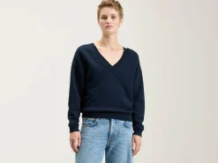Bellerose Fellow V-hals Sweatshirt Navy Online
