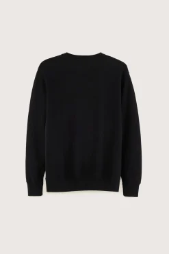 Bellerose Flake Ronde Hals Sweatshirt Black Clearance