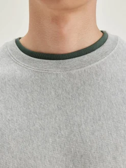 Bellerose Flake Ronde Hals Sweatshirt Heather grey Hot