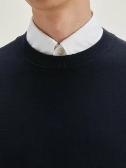 Bellerose Flake Ronde Hals Sweatshirt Navy Online