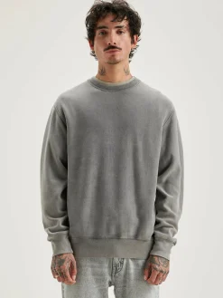 Bellerose Flake Ronde Hals Sweatshirt Deep grey Hot