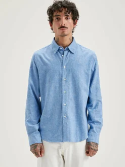 Bellerose Franklin Popeline Hemd Blue Online