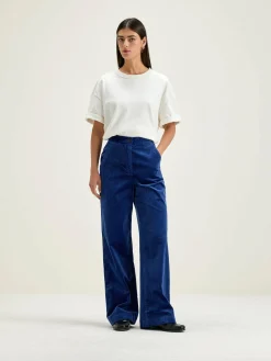 Bellerose Gabor Rechte Wijde Broek Blue Sale