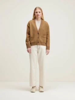 Bellerose Gaddin Boxy Cardigan Tan