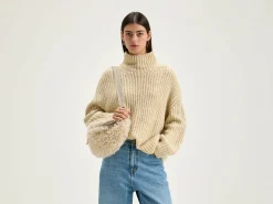 Bellerose Gap Trechterhals Trui Oatmeal Outlet