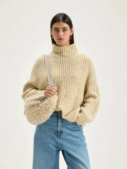 Bellerose Gap Trechterhals Trui Oatmeal Outlet