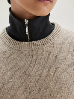 Bellerose Gatem Ronde Hals Trui Oatmeal Sale