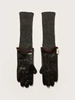 Bellerose Gia Leren Handschoenen Black New