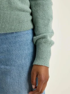 Bellerose Giwes Ronde Hals Cardigan Rain blue