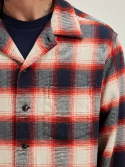 Bellerose Goney Geruit Overhemd Blueberry / Hot sauce