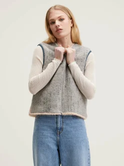 Bellerose Hess Mouwloze Jas Heather grey Best