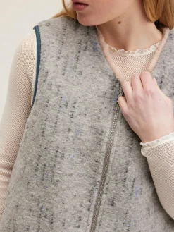 Bellerose Hess Mouwloze Jas Heather grey Best