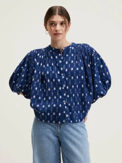 Bellerose Ink Cropped Blouse Myosotis Online